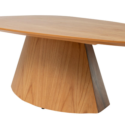 Mesa Central Organica de Madeira Para Sala de Estar