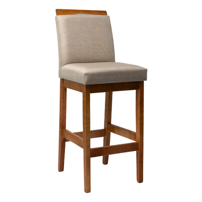 Kit 2 Banquetas Rubi Estofada – Estrutura em Madeira