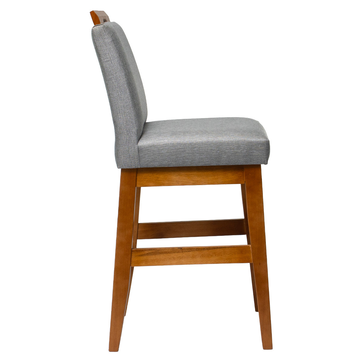 Kit 2 Banquetas Baixa Rubi 63cm Linho – Estrutura em Madeira