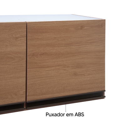 Armário Aéreo de cozinha Splendore 120cm — Estrutura em MDP com Pintura UV, Puxadores ABS e Dobradiças Metálicas para Organizar Cozinha, Sala ou Lavanderia