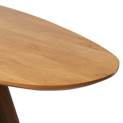 Mesa Central Organica de Madeira Para Sala de Estar