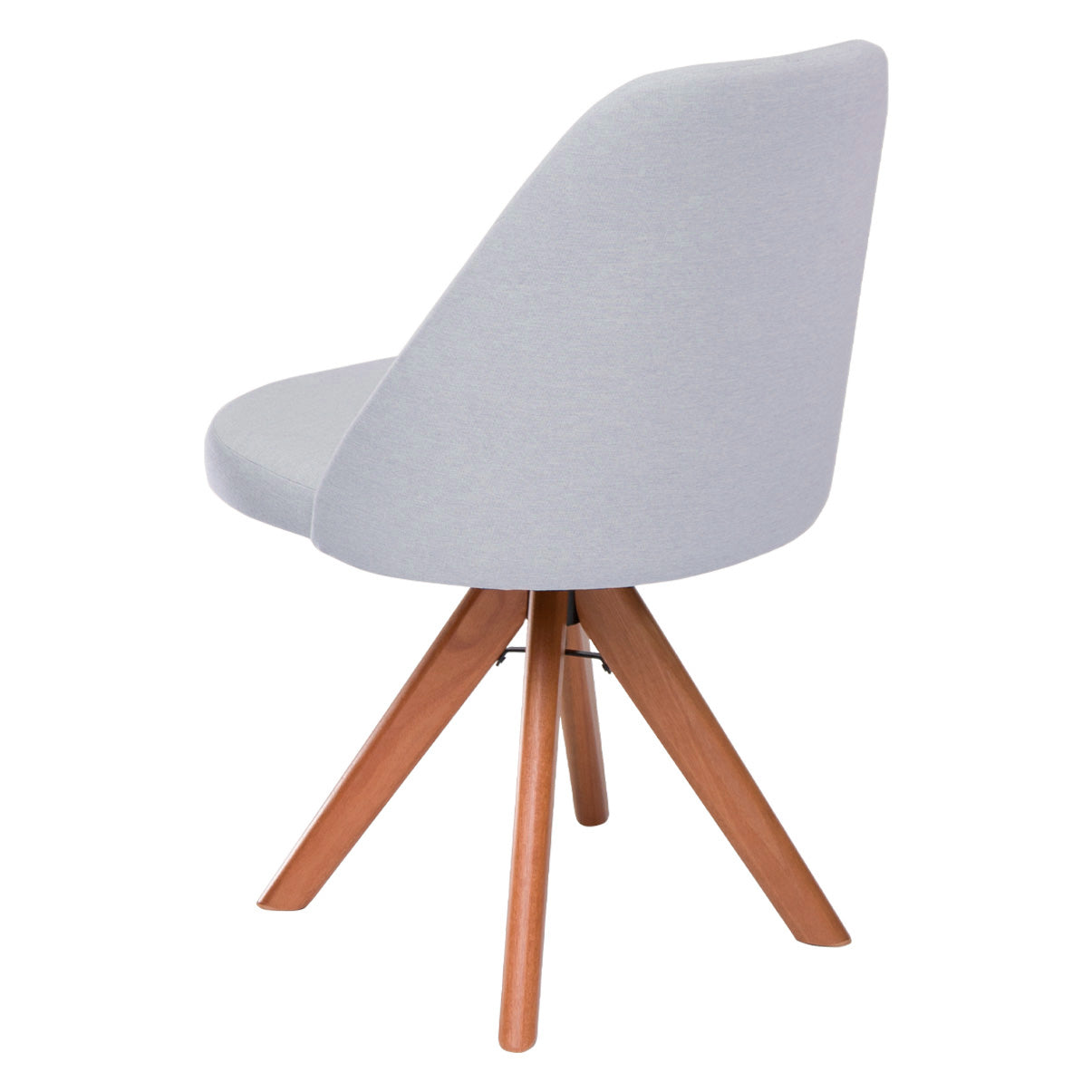 Kit com 2 Cadeiras Mariana Giratórias com Estrutura de Madeira e Assento Estofado – Design Moderno e Confortável para Sala de Jantar