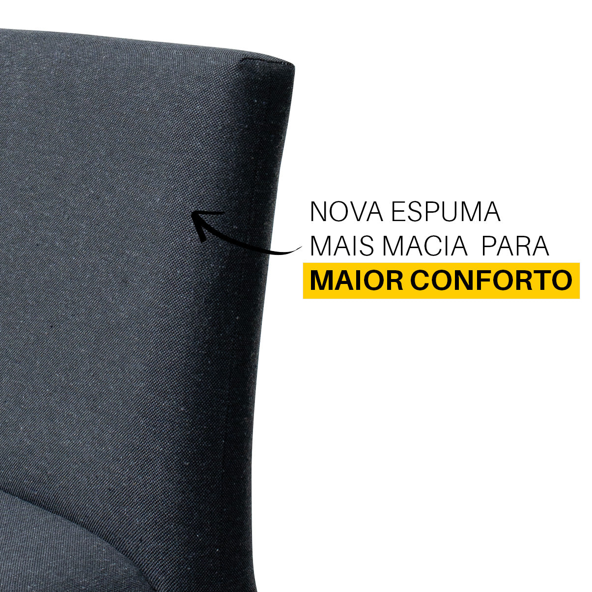 Kit 2 Banquetas Alta Jade Linho – Encosto Estofado