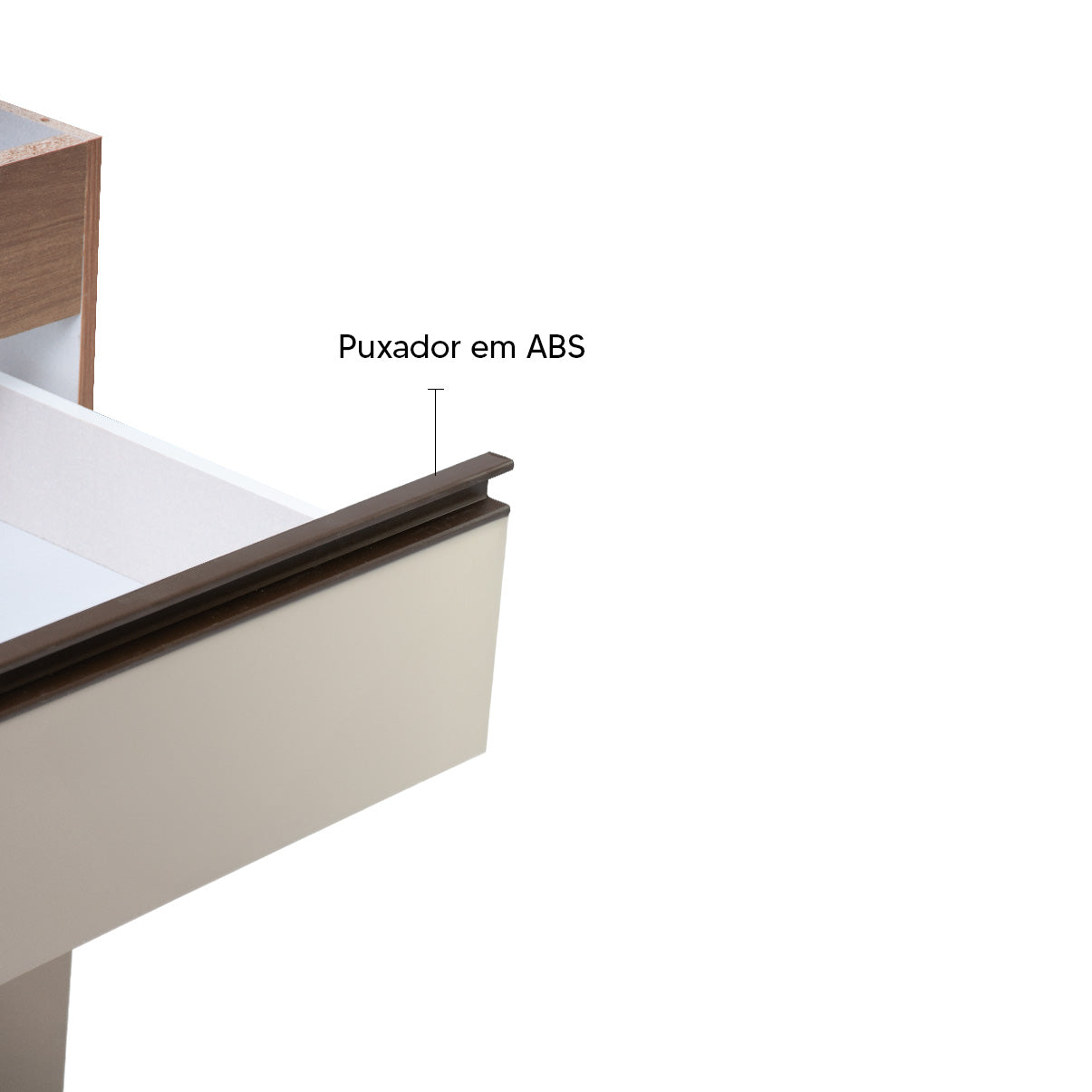Balcão de Pia Sara Splendore 120cm com 3 Portas e 2 Gavetas em MDP — Ideal para Cozinha Organizada (Sem Tampo)