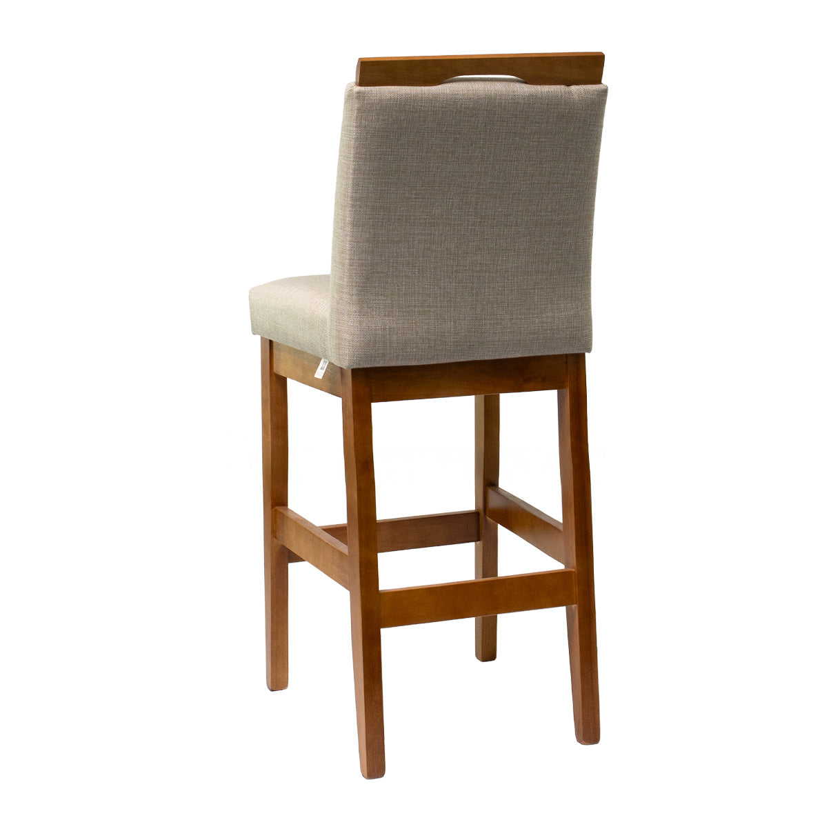 Kit 2 Banquetas Baixa Rubi 63cm Linho – Estrutura em Madeira