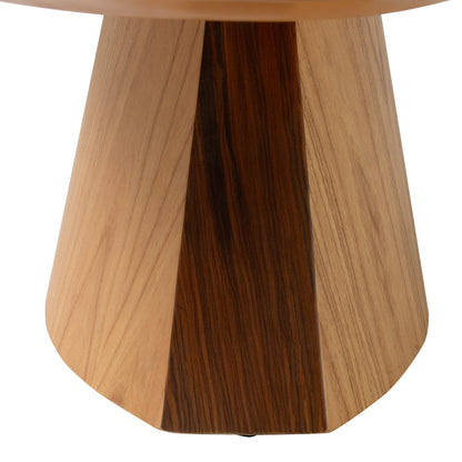 Mesa Central Organica de Madeira Para Sala de Estar