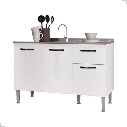 Balcão Cozinha 120cm 3 Portas – Sem Tampo