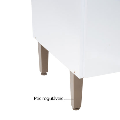 Balcão de Cozinha 160cm com 3 Gavetas e 3 Portas Organização Completa para Cozinha e Área de Serviço