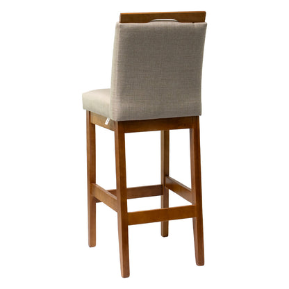 Kit 2 Banquetas Rubi Estofada – Estrutura em Madeira