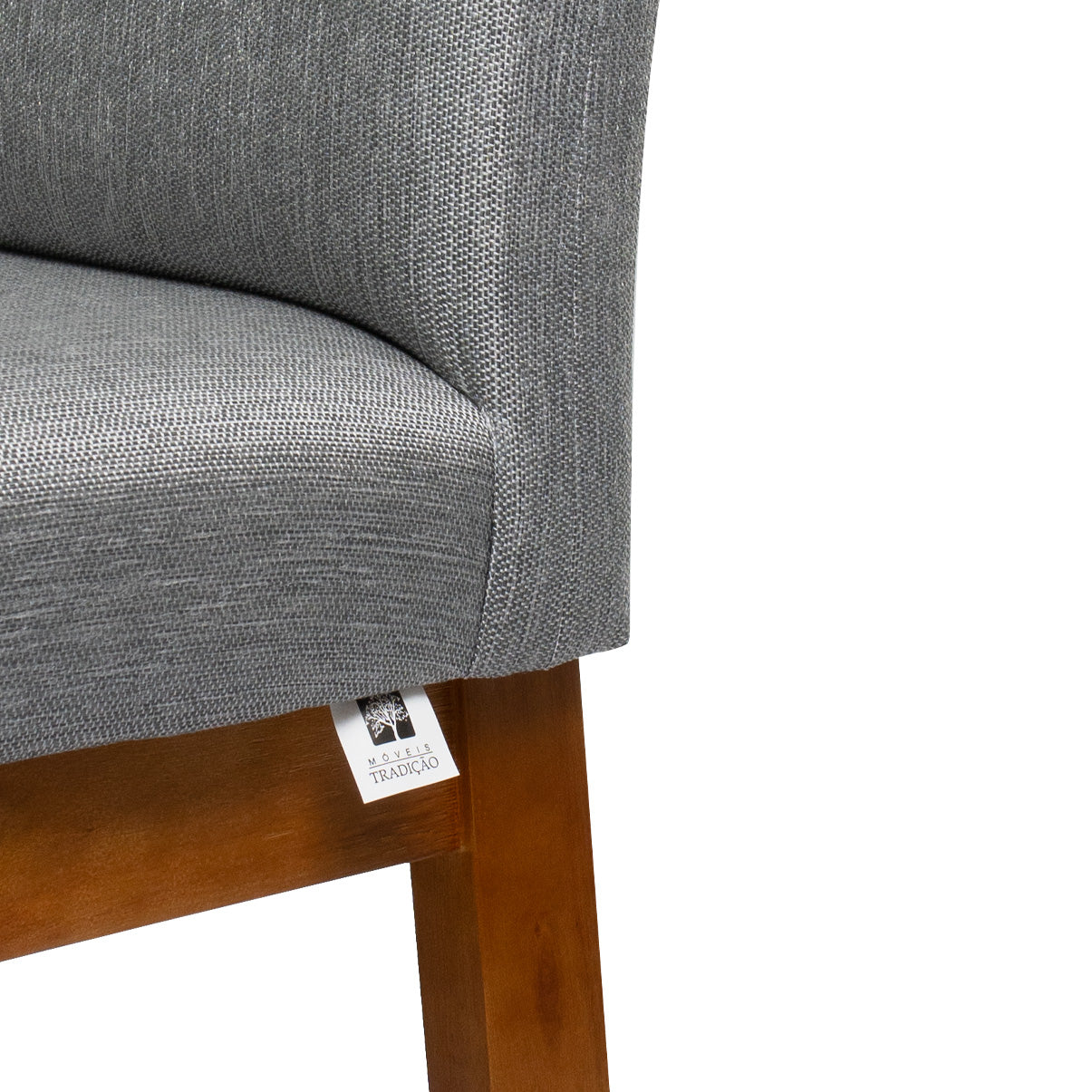 Kit 2 Banquetas Baixa Rubi 63cm Linho – Estrutura em Madeira