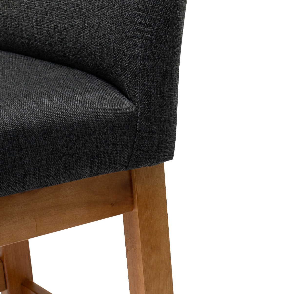 Kit 2 Banquetas Baixa Rubi 63cm Linho – Estrutura em Madeira