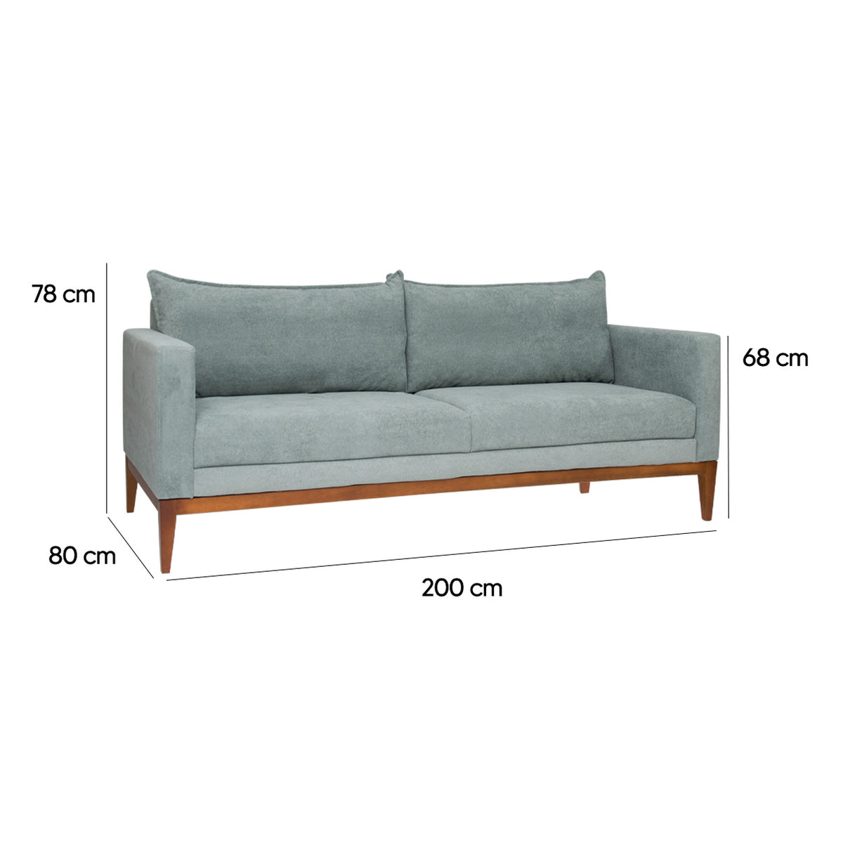 Sofá 3 Lugares Classic com medidas indicadas para ambientes pequenos