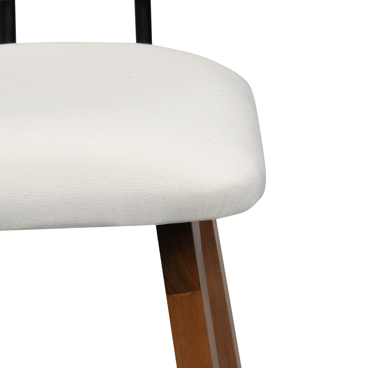 Kit 2 Banquetas Aurora em Madeira Maciça com Assento Estofado e Encosto Anatômico — Conforto para Cozinha Gourmet