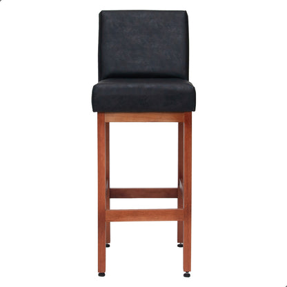 Banqueta Dallas Desmotada em Corino com Apio de Pés e Encosto