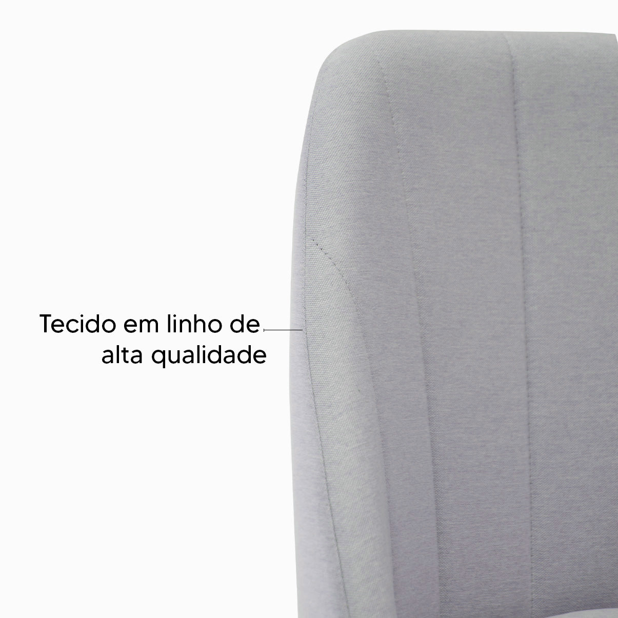 Kit com 2 Cadeiras Mariana Giratórias com Estrutura de Madeira e Assento Estofado – Design Moderno e Confortável para Sala de Jantar