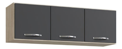 Armário Aéreo de Cozinha Light 1,20m — Estrutura em MDP 12mm com Pintura UV, 3 Portas e Dobradiças Metálicas para Organizar Cozinha Compacta