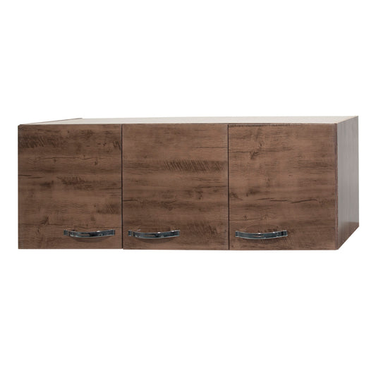 Armário Aéreo de Cozinha Light 1,20m — Estrutura em MDP 12mm com Pintura UV, 3 Portas e Dobradiças Metálicas para Organizar Cozinha Compacta