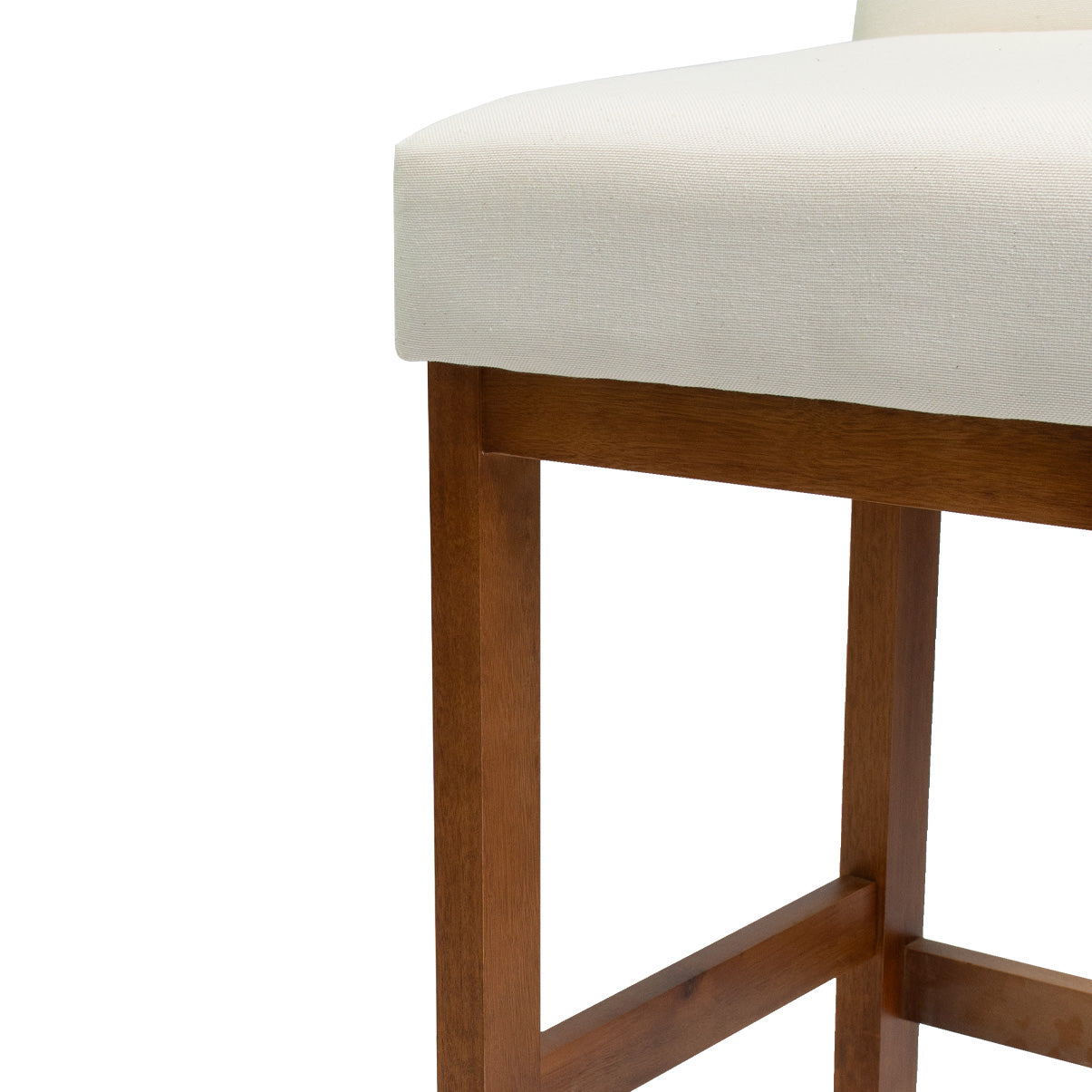 Kit 2 Banquetas Alta Safira Linho 104cm – Apoio para Pés