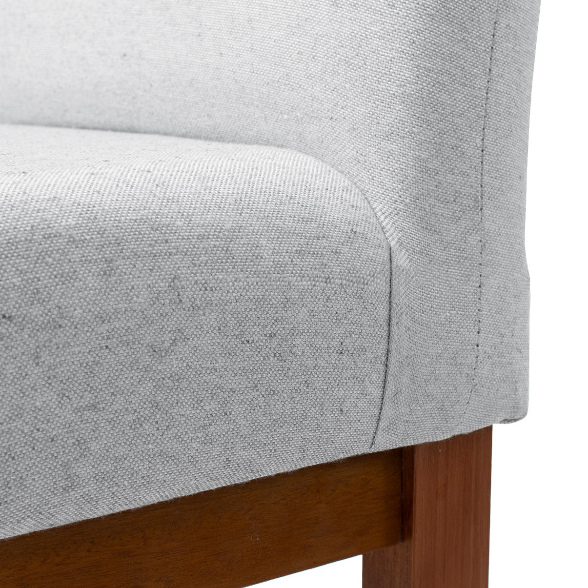 Kit 2 Banquetas Alta Safira Linho 104cm – Apoio para Pés