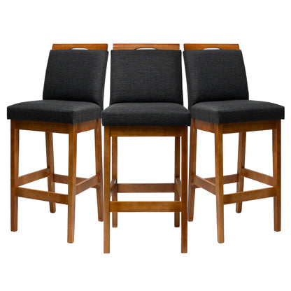 Kit 2 Banquetas Rubi Estofada – Estrutura em Madeira