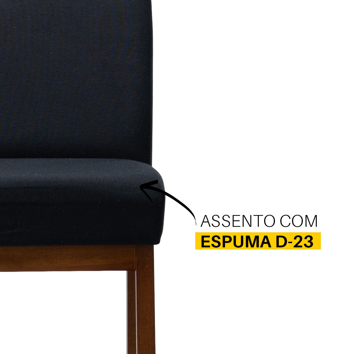 Kit 2 Banquetas Alta Jade Linho – Encosto Estofado