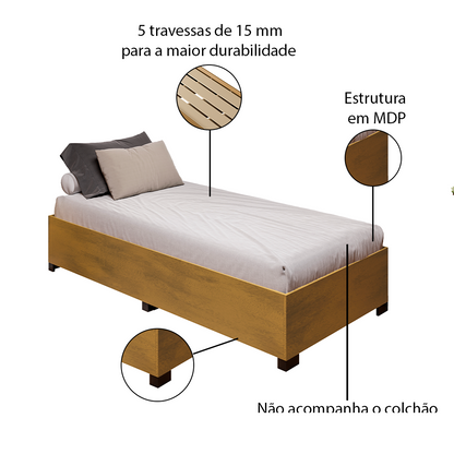 Cama Aruba MDP – Estrutura Reforçada