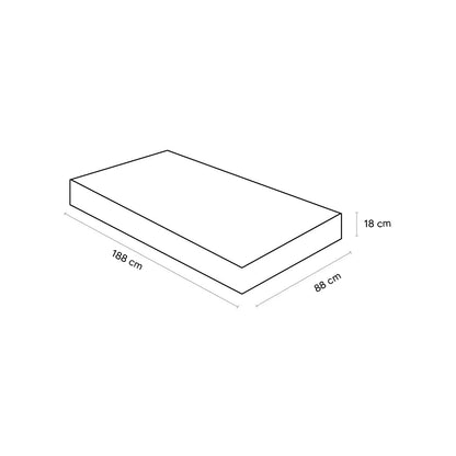 Colchão Ortobom Orthopedic Solteiro 88x188 D33 – Espuma