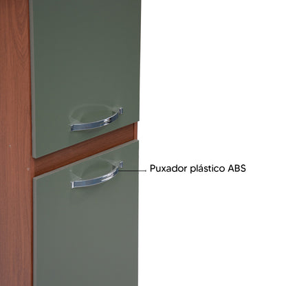 Paneleiro de Cozinha Light com 3 Prateleiras — MDP de Alta Qualidade com 2 Portas e Pés com Regulagem para Otimizar Espaço e Manter a Cozinha Organizada