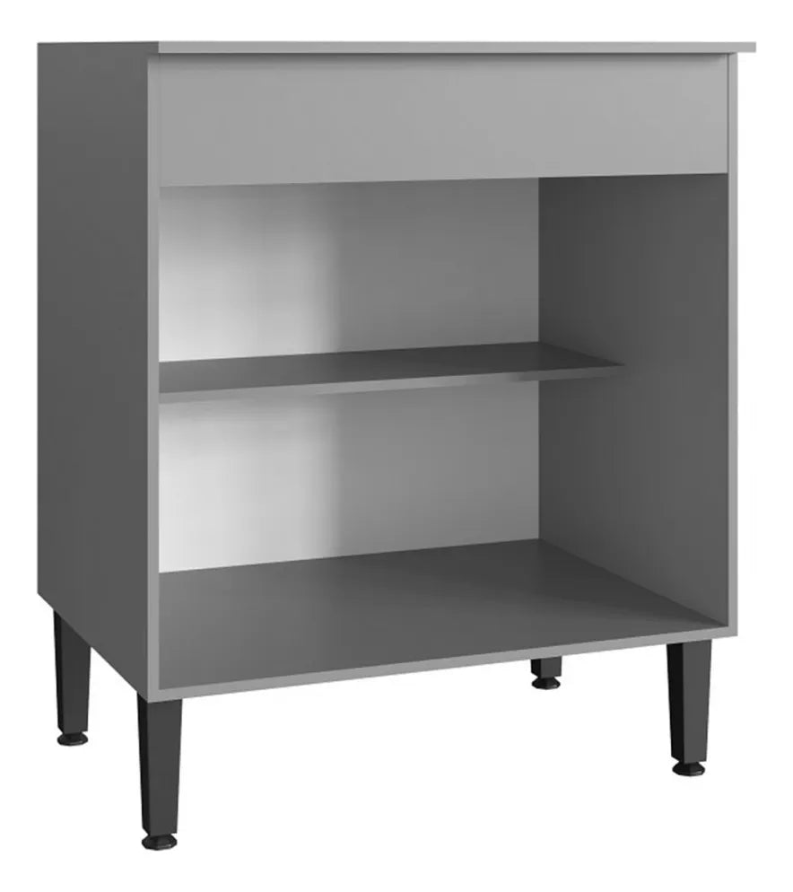 Balcão para Cooktop 70cm IRM com 2 Portas e Nicho Interno com Estrutura em MDP — Base Compacta e Funcional para Cozinhas Modernas