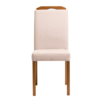 Kit com 2 Cadeiras Alice com Estrutura em Madeira e Assento Estofado – Design Elegante para Sala de Jantar e Ambientes M