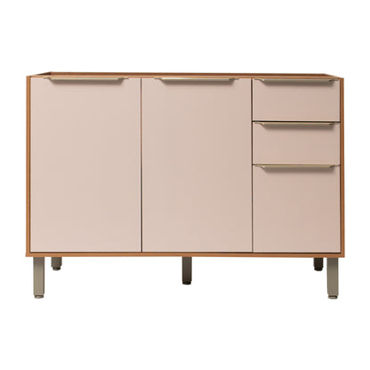 Balcão de Cozinha 120cm Sem Tampo com 2 Gavetas Corrediça Telescópica e Pés Reguláveis Divina