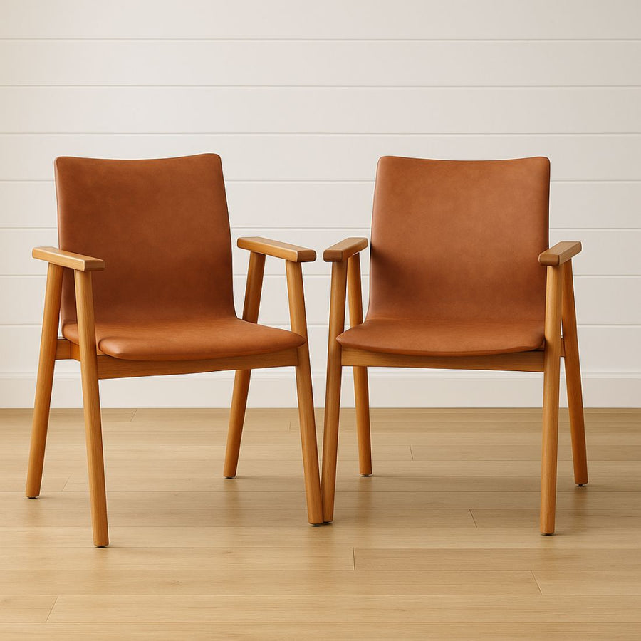 Kit 2 Cadeiras Lisboa Ergonômicas Lisboa Estofadas, Ideais para Sala de Jantar e Cozinha, Conforto e Design Moderno para Uso Diário