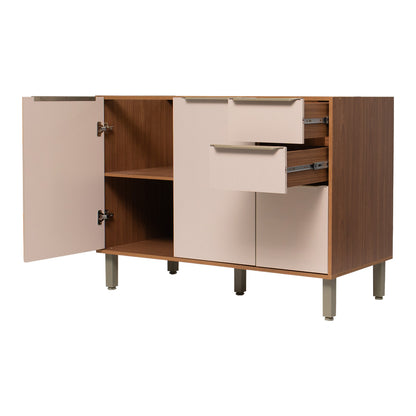 Balcão de Cozinha 120cm Sem Tampo com 2 Gavetas Corrediça Telescópica e Pés Reguláveis Divina