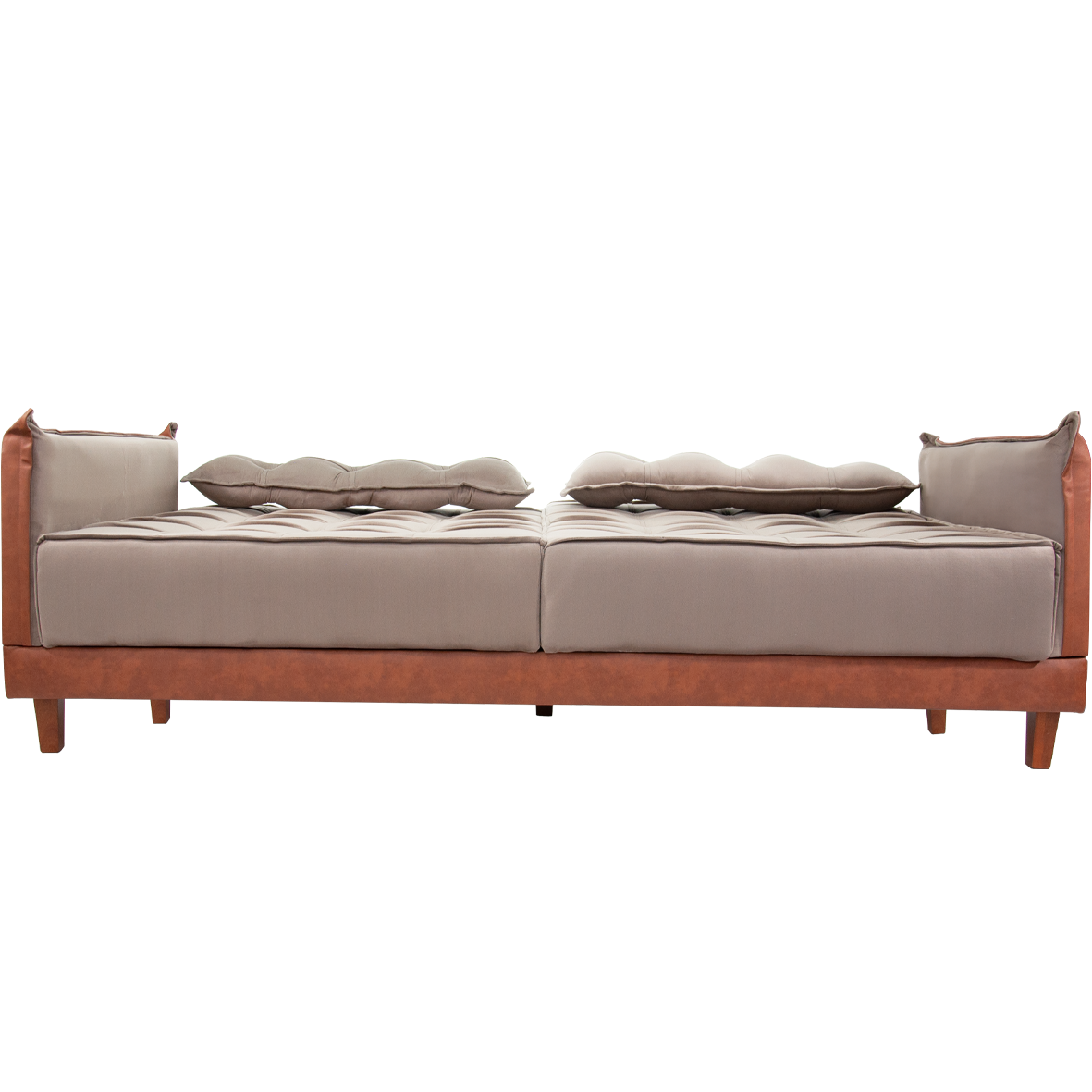 Sofá-Cama Arizona 210cm Linho/Corino – Espuma D28