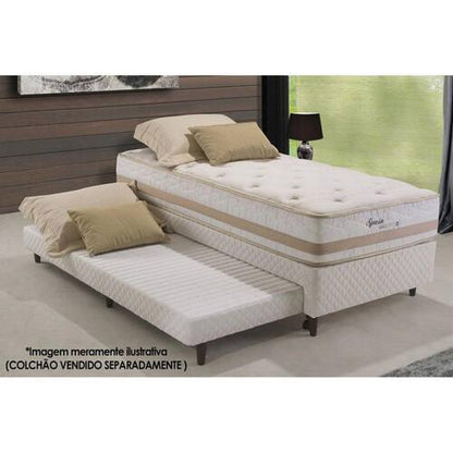 Cama Box Solteiro 88x188 com Cama Auxiliar – Estrutura em Madeira