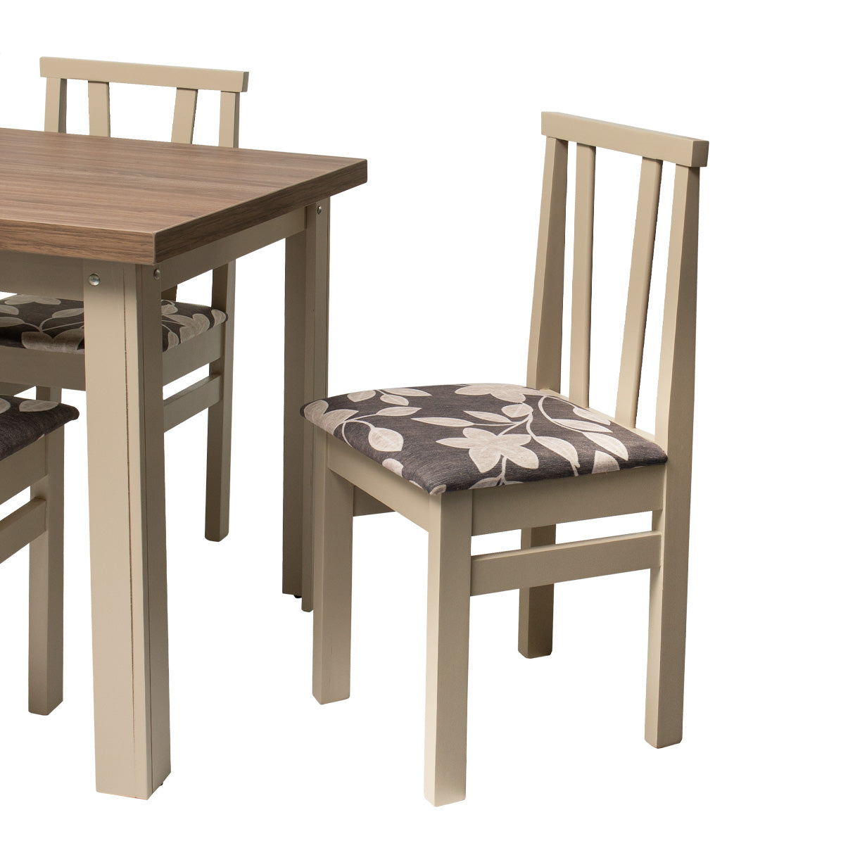 Conjunto Jantar 4 Lugares Mesa 90cm MDF – Kit Completo