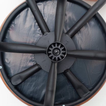 Kit 2 Banquetas Altas Giratórias Nala em aço com descanso de pés, ideal para cozinha, bancada e área gourmet