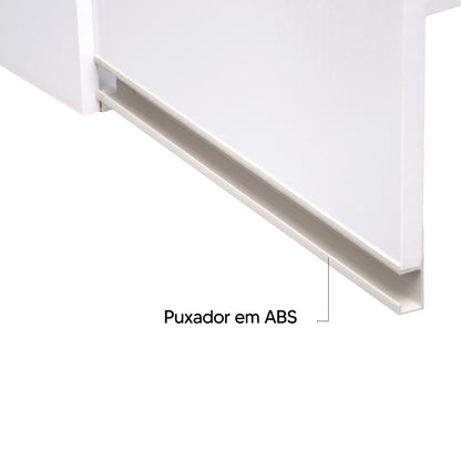 Armário Aéreo de cozinha Splendore 120cm — Estrutura em MDP com Pintura UV, Puxadores ABS e Dobradiças Metálicas para Organizar Cozinha, Sala ou Lavanderia