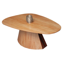 Mesa Central Organica de Madeira Para Sala de Estar