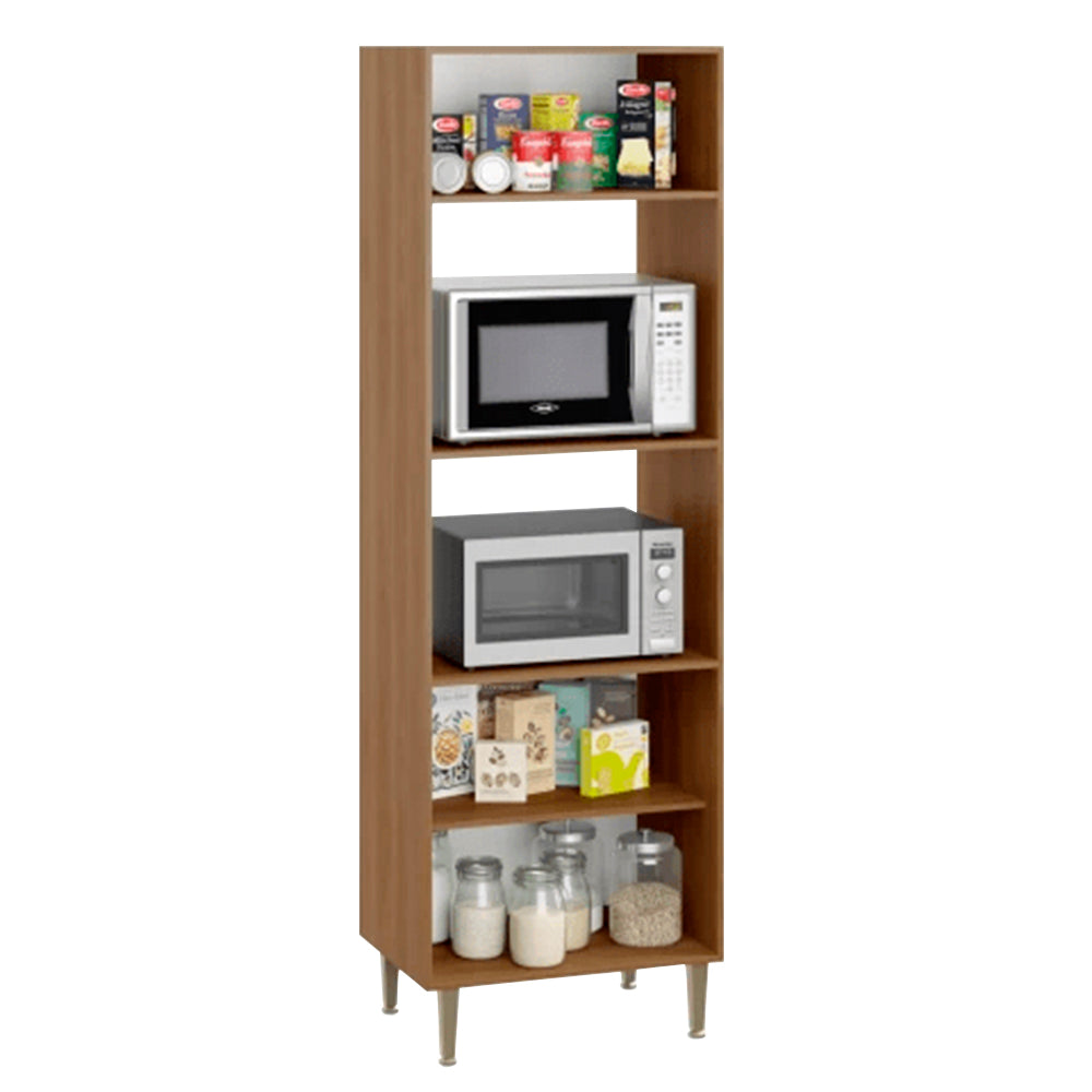 Torre Quente de Cozinha 3 Portas em MDP Nature e Branco