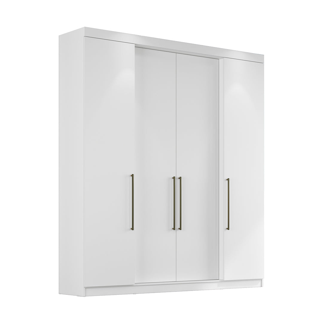Guarda-Roupa Touch 1717 Herval 180cm — 4 Portas, 4 Gavetas, Cabideiro + Sapateira, Pintura UV