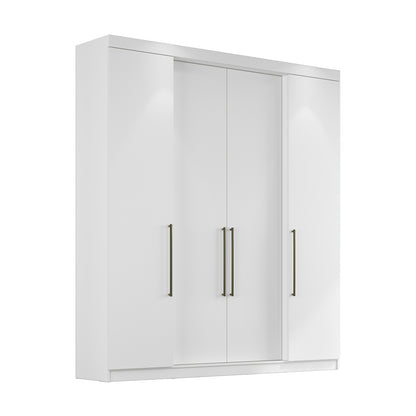 Guarda-Roupa Touch 1717 Herval 180cm — 4 Portas, 4 Gavetas, Cabideiro + Sapateira, Pintura UV