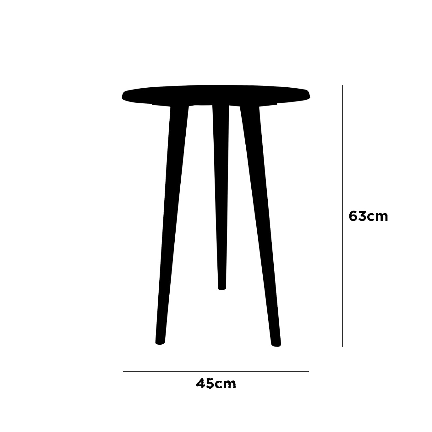 Mesa de Apoio Lateral Alta Para Sala de Estar