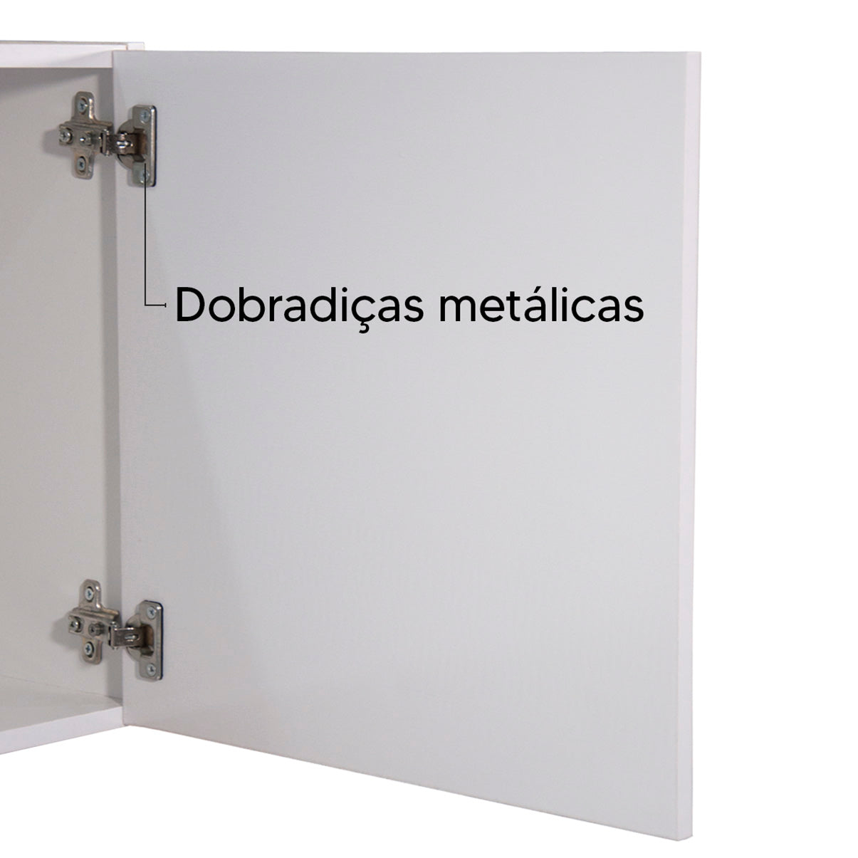 Armário Aéreo de Cozinha Light 1,20m — Estrutura em MDP 12mm com Pintura UV, 3 Portas e Dobradiças Metálicas para Organizar Cozinha Compacta