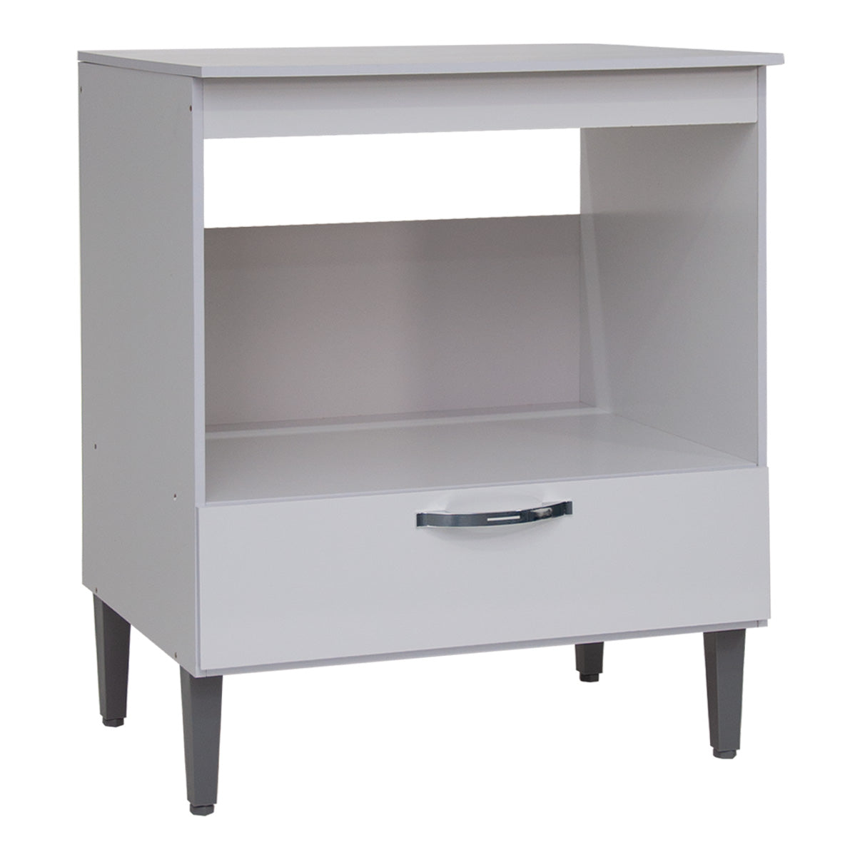 Balcão Cooktop 5 Bocas 85cm MDP para Cozinha Compacta com Nicho para Forno e Porta Basculante