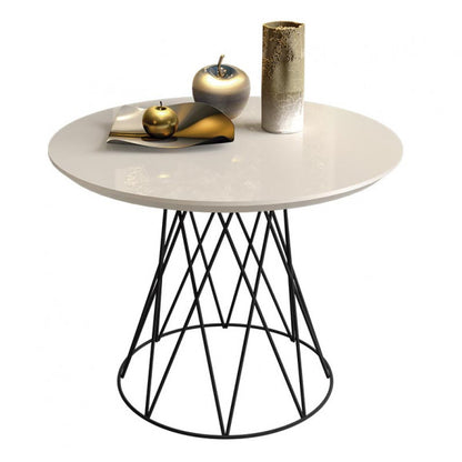 Mesa de Centro JB 8040 MDF com Pés em Ferro – Borda Invertida