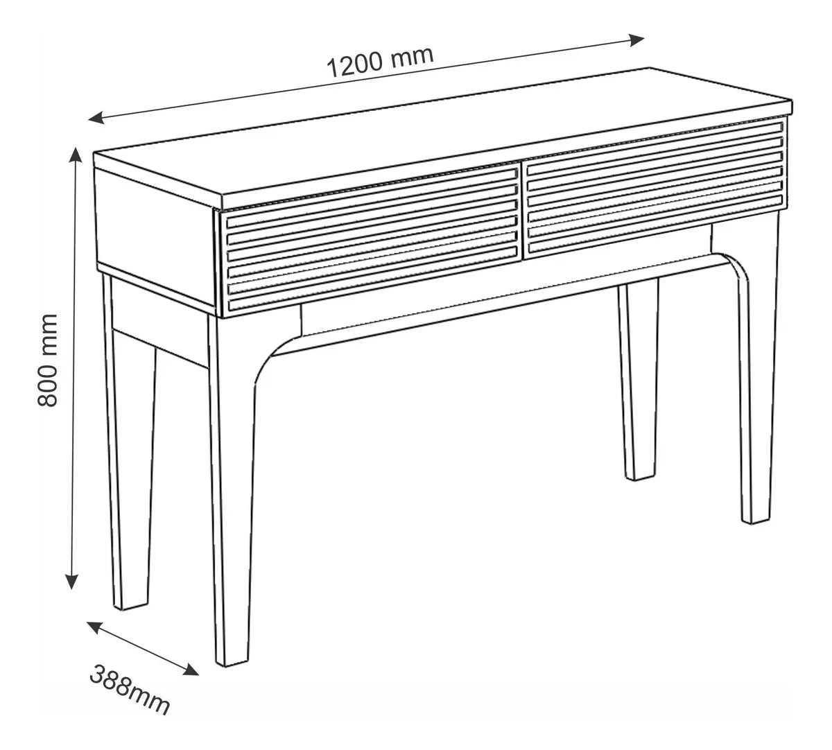 Aparador Buffet Veneza 120cm com porta basculante e pés usinados, para sala de estar ou jantar