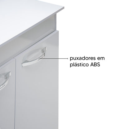 Balcão para Cooktop 70cm IRM com 2 Portas e Nicho Interno com Estrutura em MDP — Base Compacta e Funcional para Cozinhas Modernas