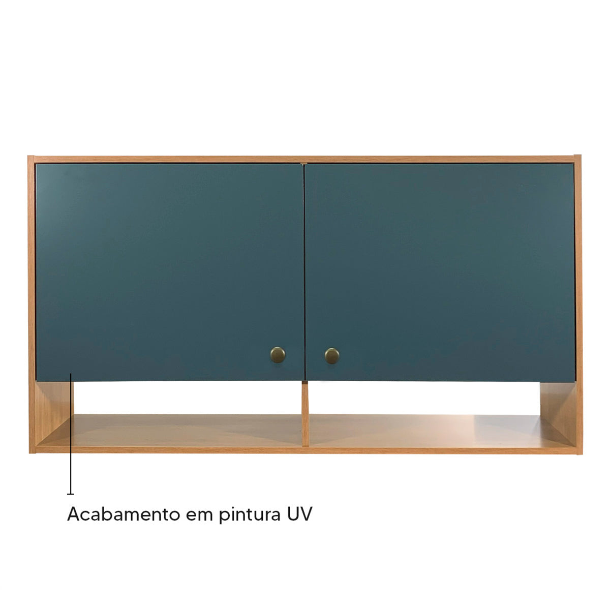 Armário Aéreo de Cozinha Torino 120cm 2 Portas MB 1027 Movelbento