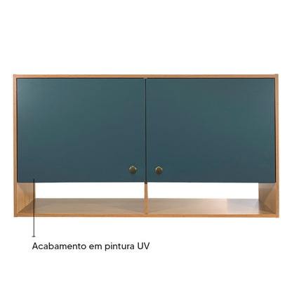 Armário Aéreo de Cozinha Torino 120cm 2 Portas MB 1027 Movelbento